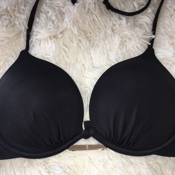 Victoria’s Secret Bombshell Bikini 32A Black - Picture 4 of 6